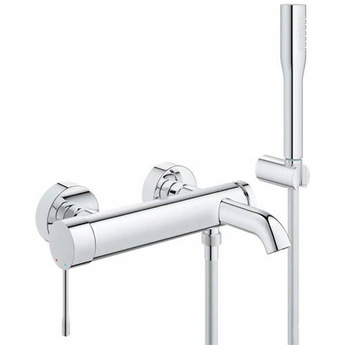 Змішувач для ванни Grohe Essence 33628001 з душовим гарнітуром, фото 1