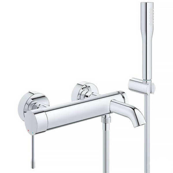 Змішувач для ванни Grohe Essence 33628001 з душовим гарнітуром, фото 1